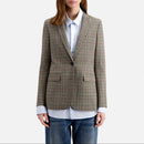 Chaqueta de lana - Crudo y Negro - Mujer