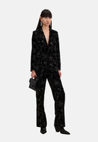 The Kooples - Chaqueta De Traje Cuello Clásico En Terciopelo Con Brillos