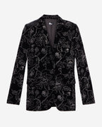 The Kooples - Chaqueta De Traje Cuello Clásico En Terciopelo Con Brillos