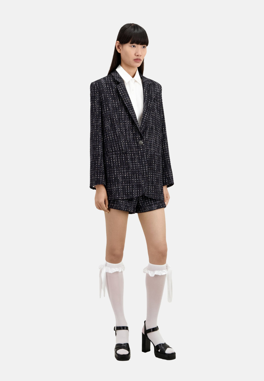 The Kooples - Loose-Fit Tweed Jacket