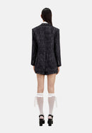 Veste Loose En Tweed
