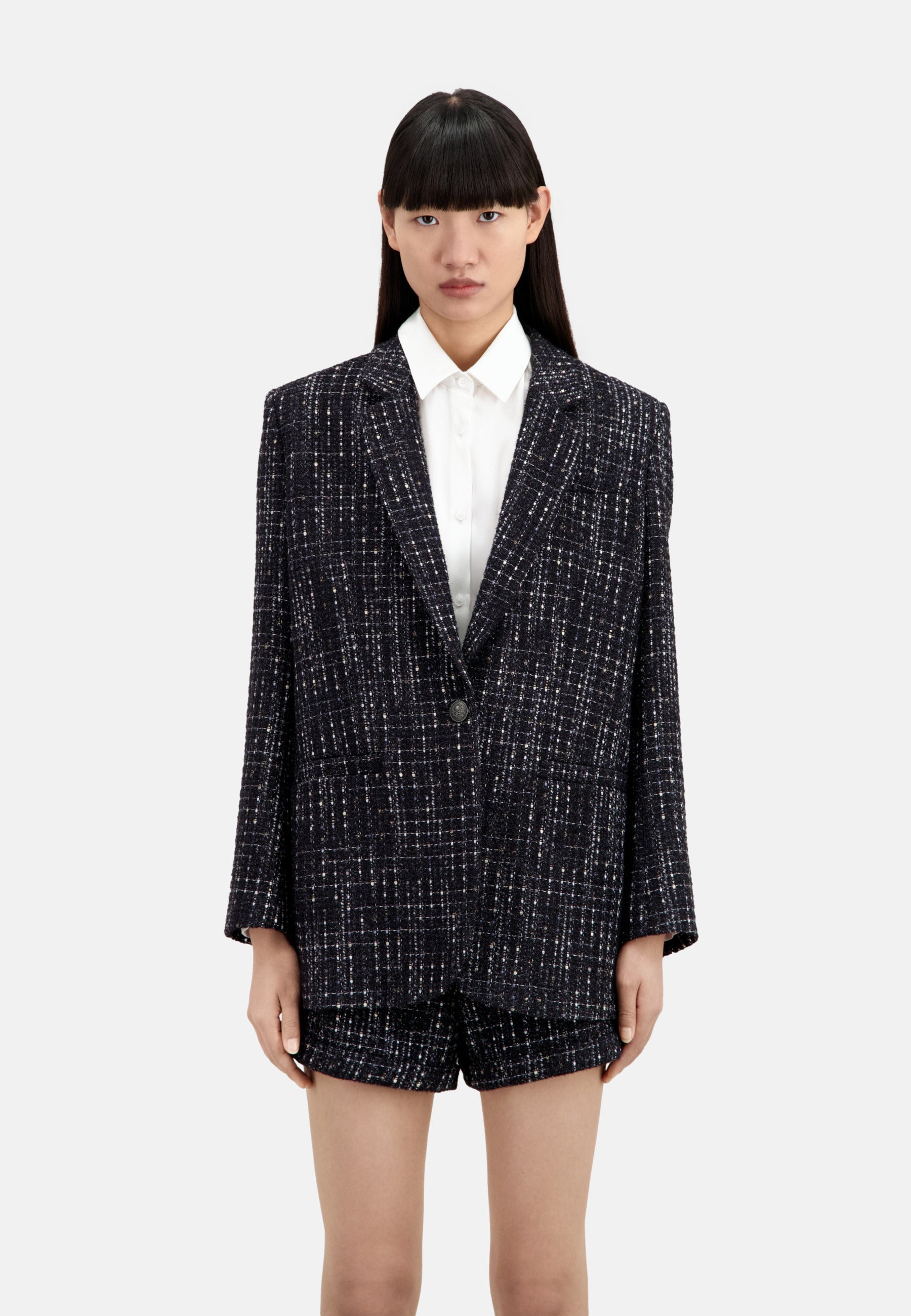 The Kooples - Loose-Fit Tweed Jacket