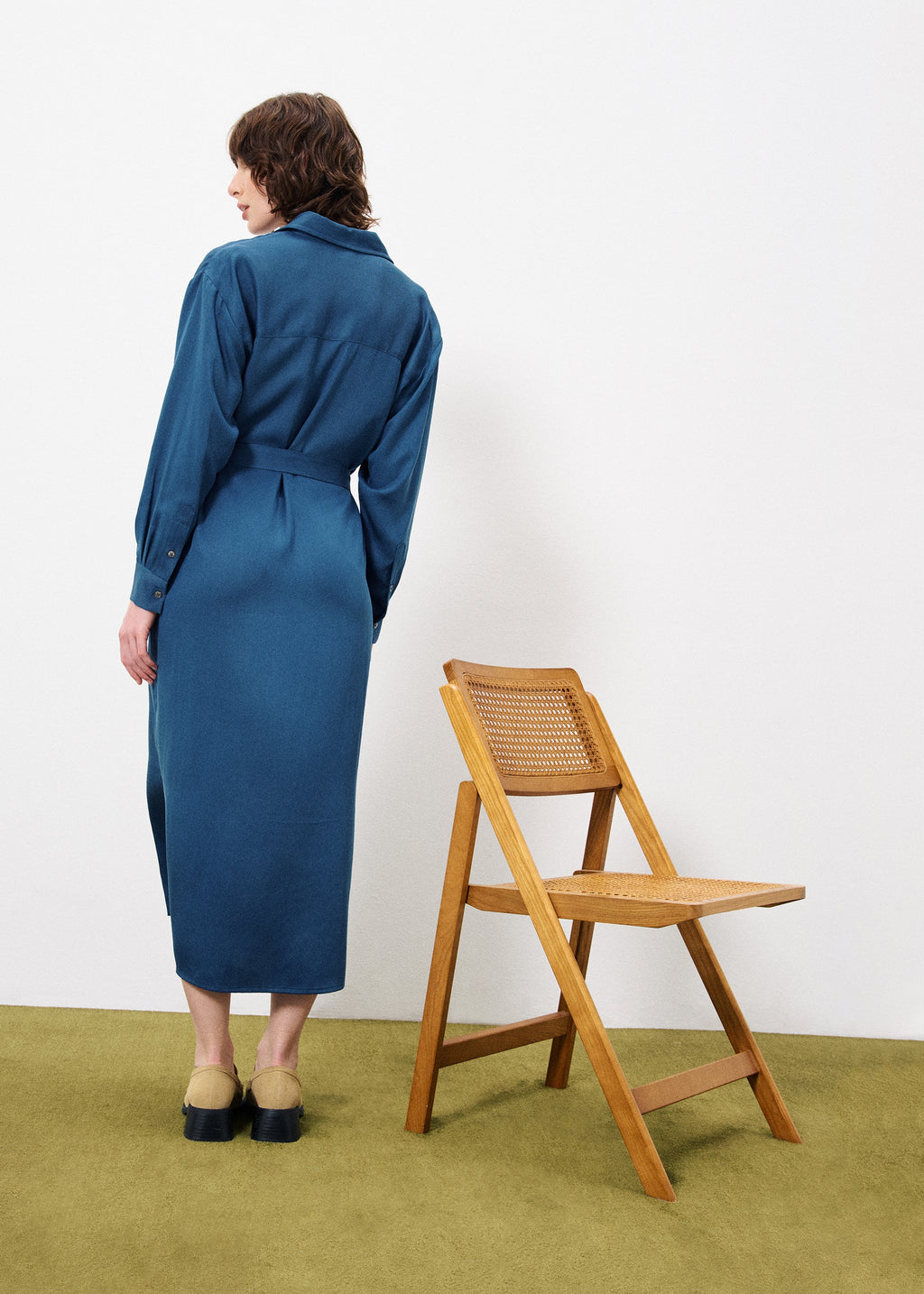 Robe Adenisse - Bleu Petrole