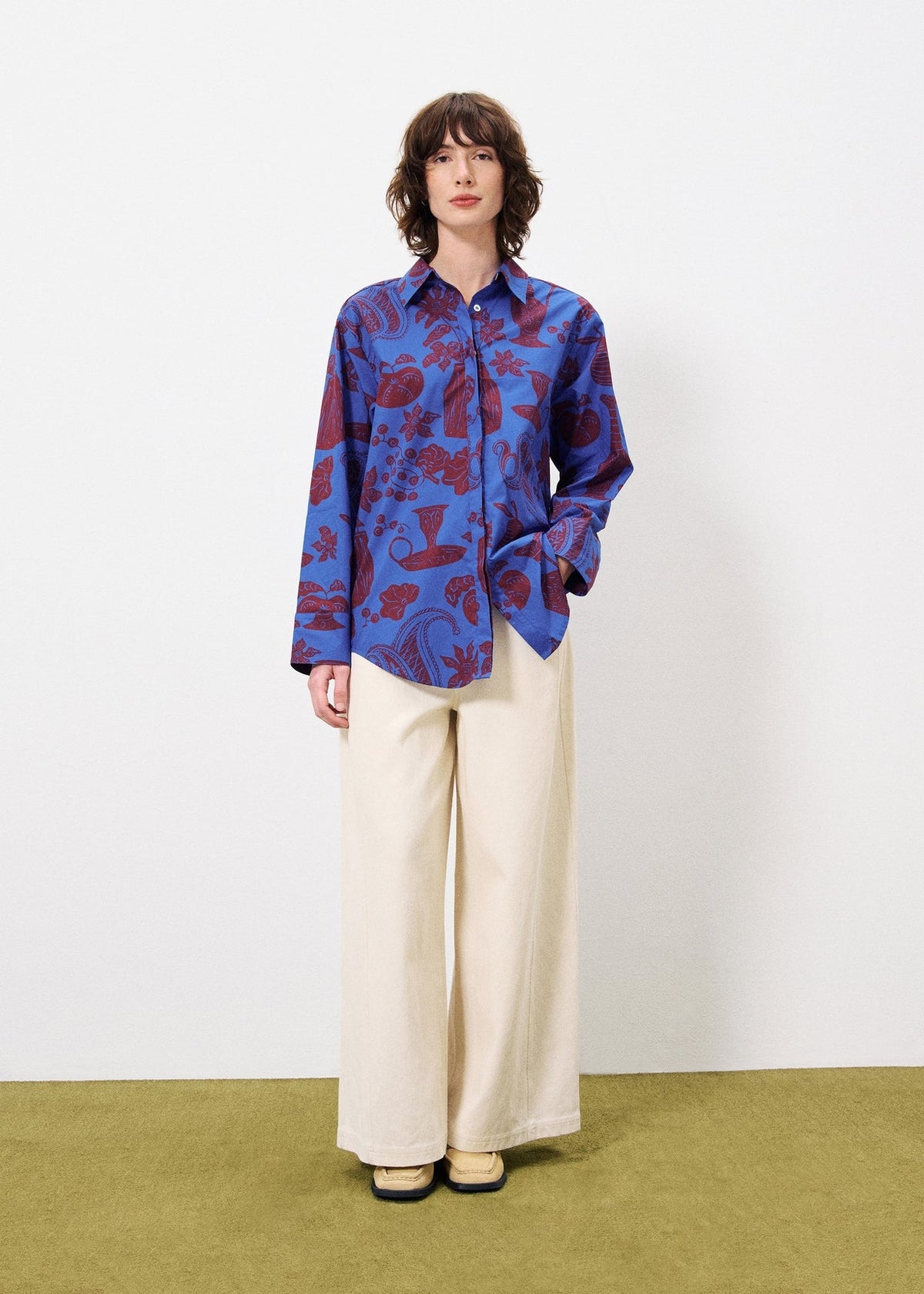 Chemise Laela - Flora Blue