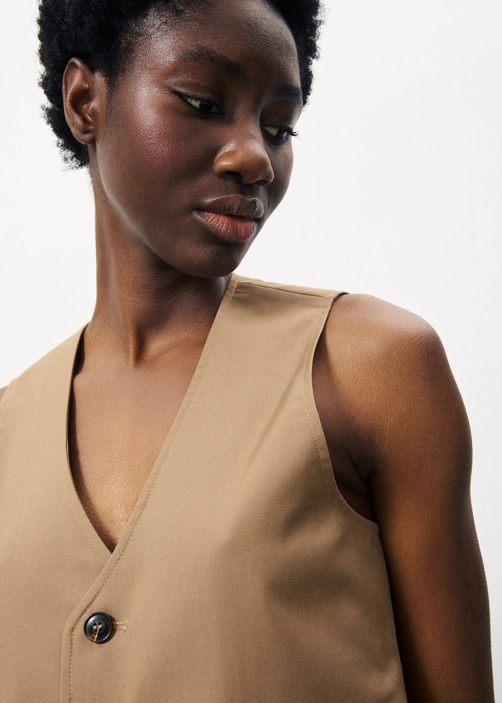 Gilet Costume Alix - Camel