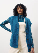 Gilet Magaly - Bleu Petrole