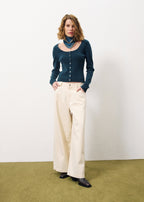 Pull Ainoa - Bleu Petrole