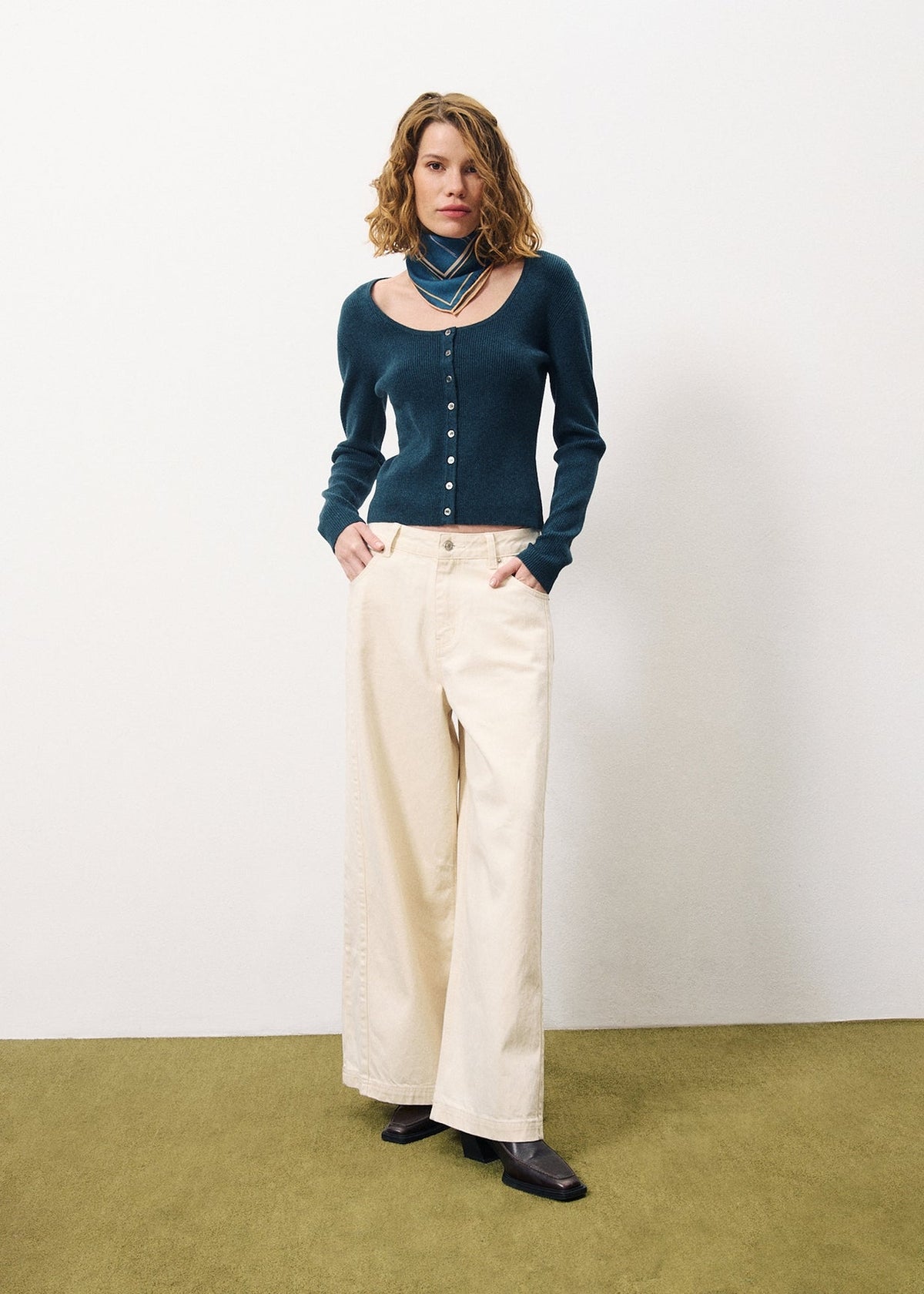 Pull Ainoa - Bleu Petrole