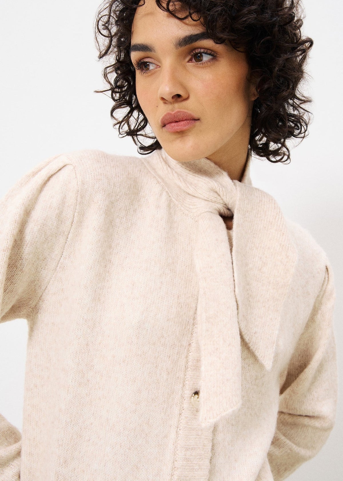 Gilet Perline - Creme