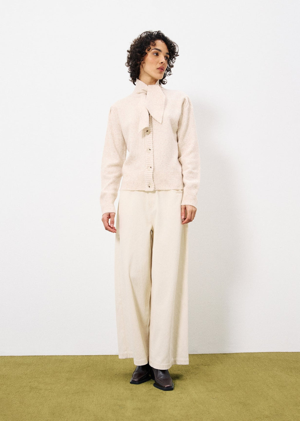 Gilet Perline - Creme