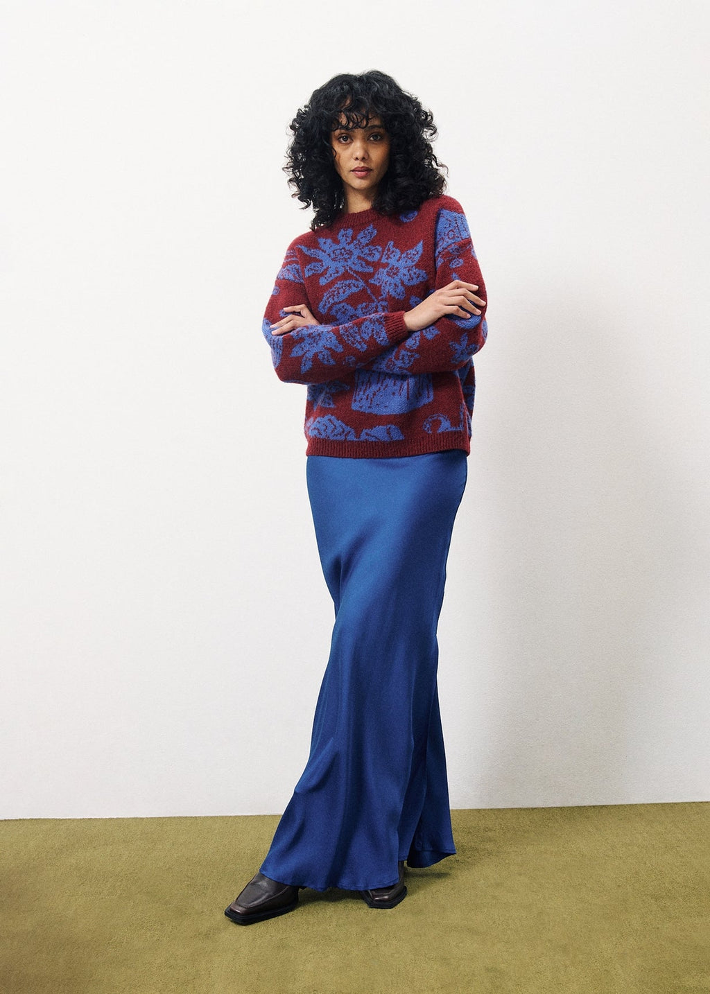 Pull Egenie - Flora Blue