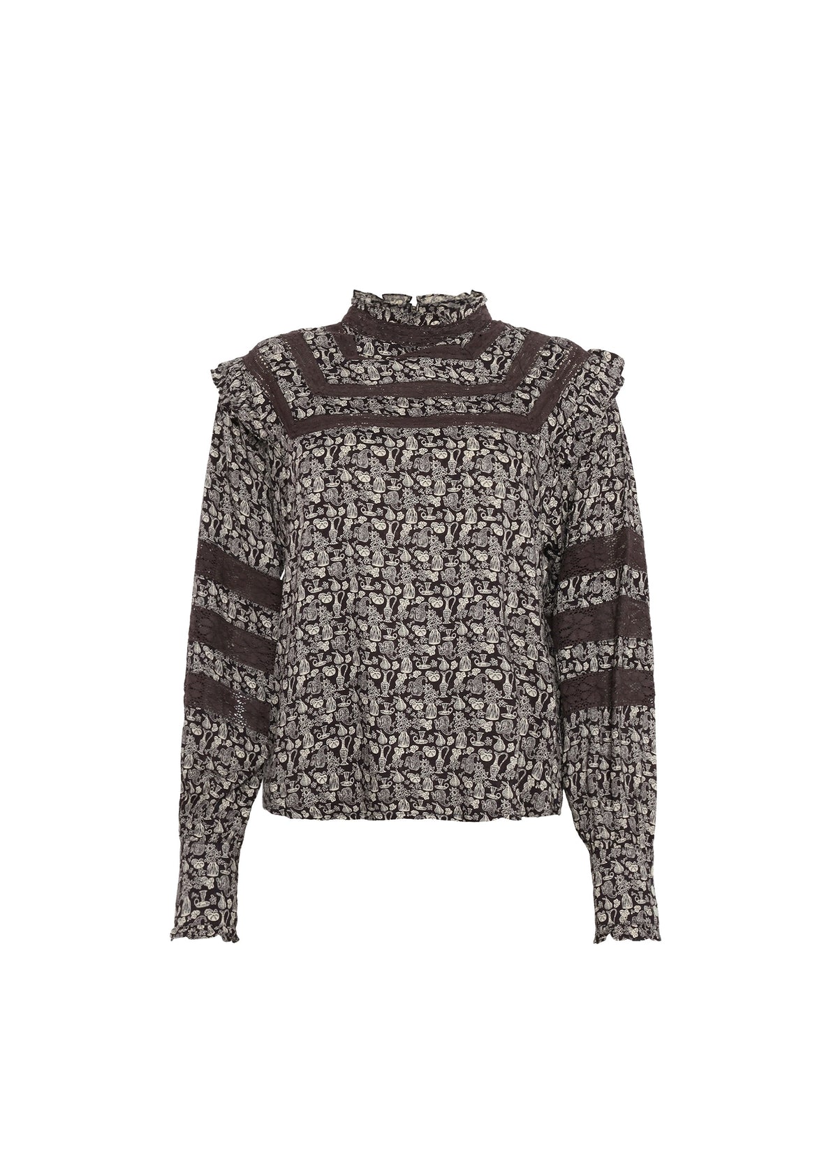 Blouse Gyliane - Flora Chocolate