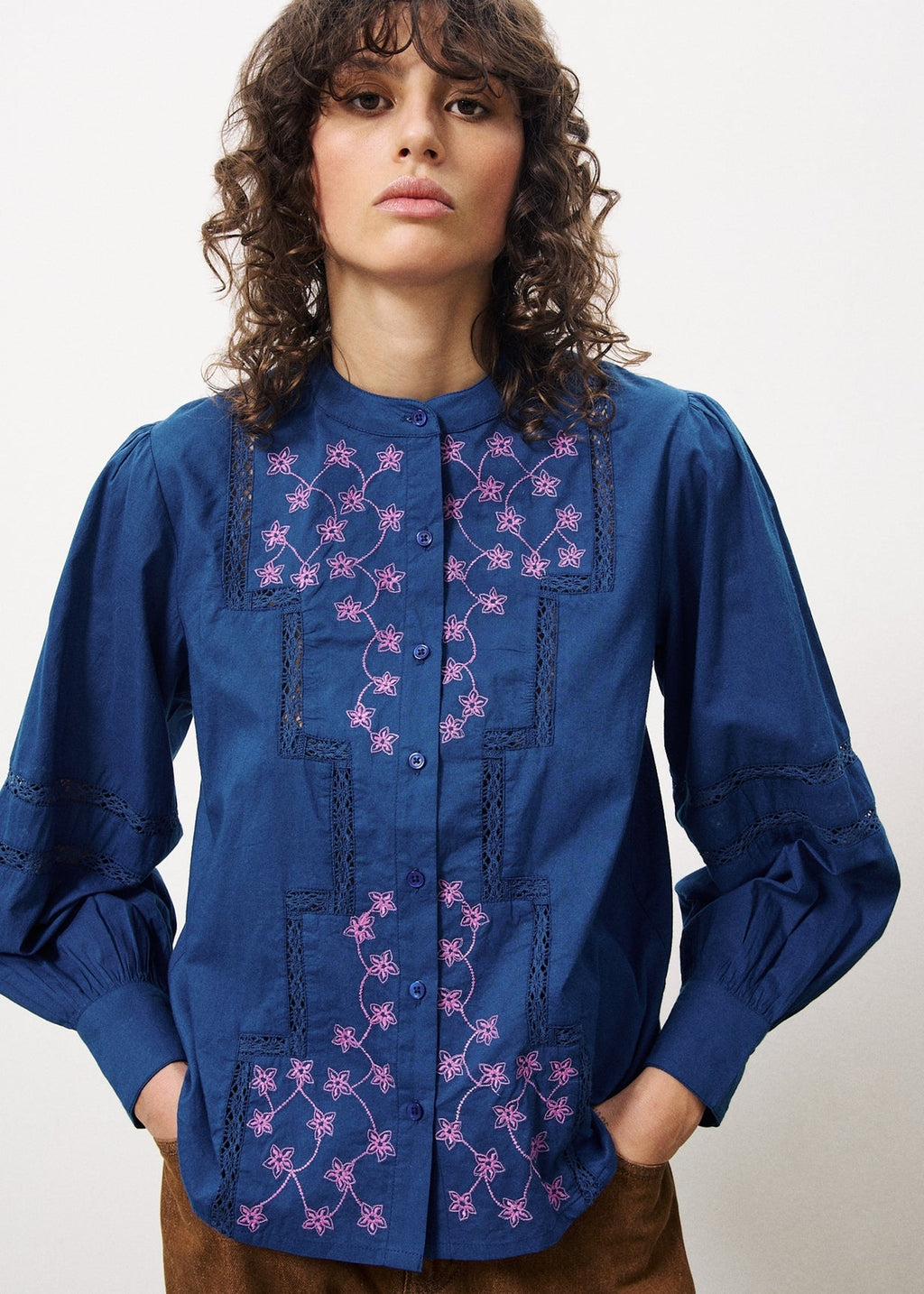 Blouse Evaleen - Bleu Marine