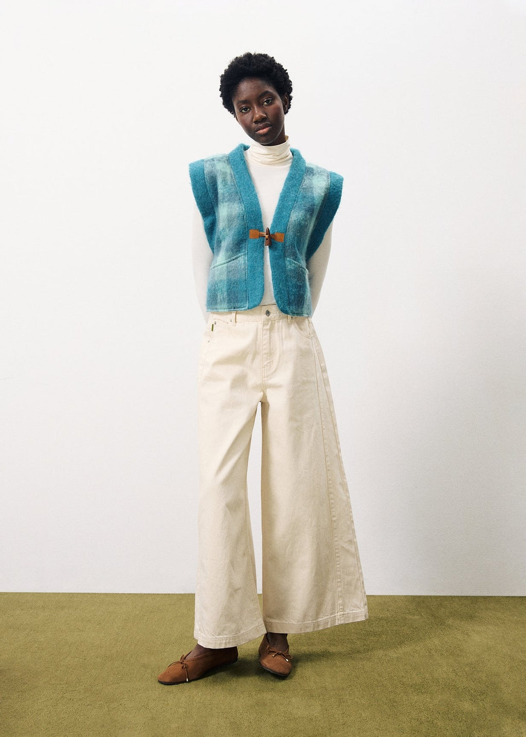 Gilet Paulina - Bleu Petrole