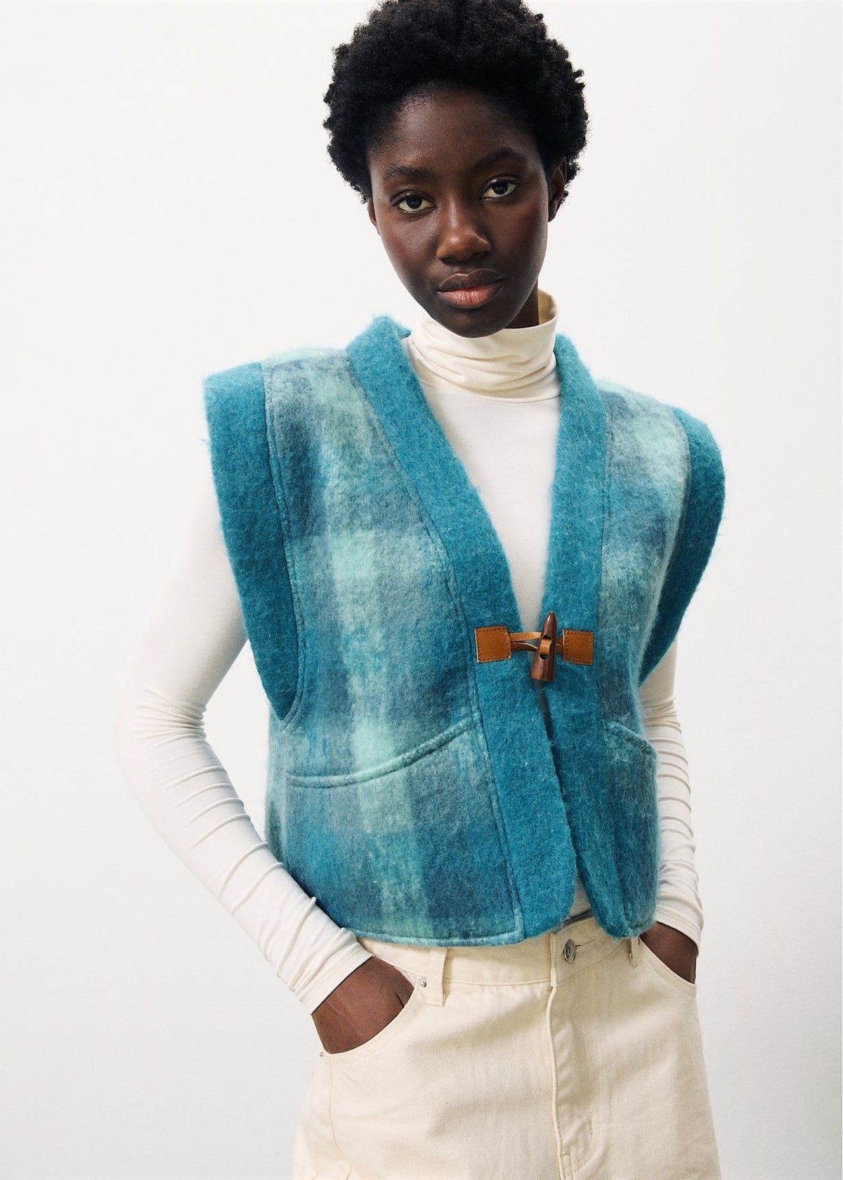 Gilet Paulina - Bleu Petrole