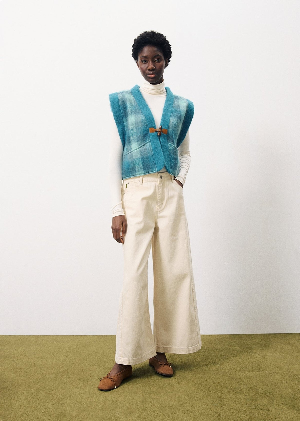 Gilet Paulina - Bleu Petrole