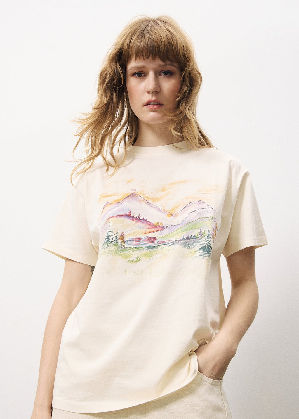 T-Shirt Azelle - Creme
