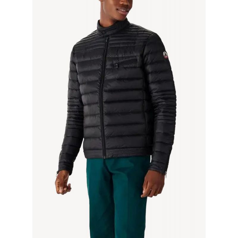 Stand Collar Down Jacket - Black - Men