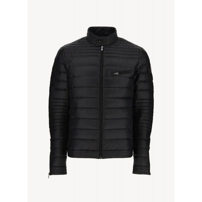 Stand Collar Down Jacket - Black - Men