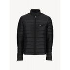 Stand Collar Down Jacket - Black - Men