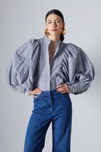 Blouse Celeste Blue Stripes