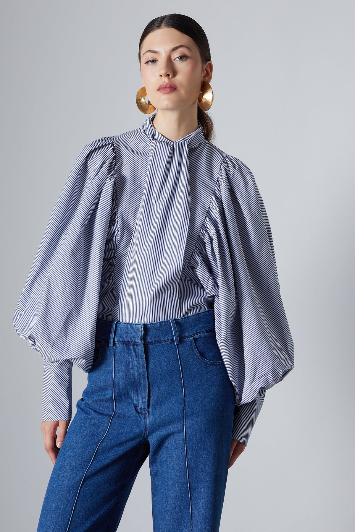 Blouse Celeste Blue Stripes