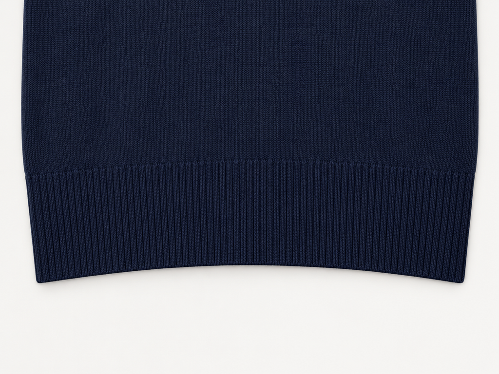 Pull À Col Roulé En Laine - Bleu Marine