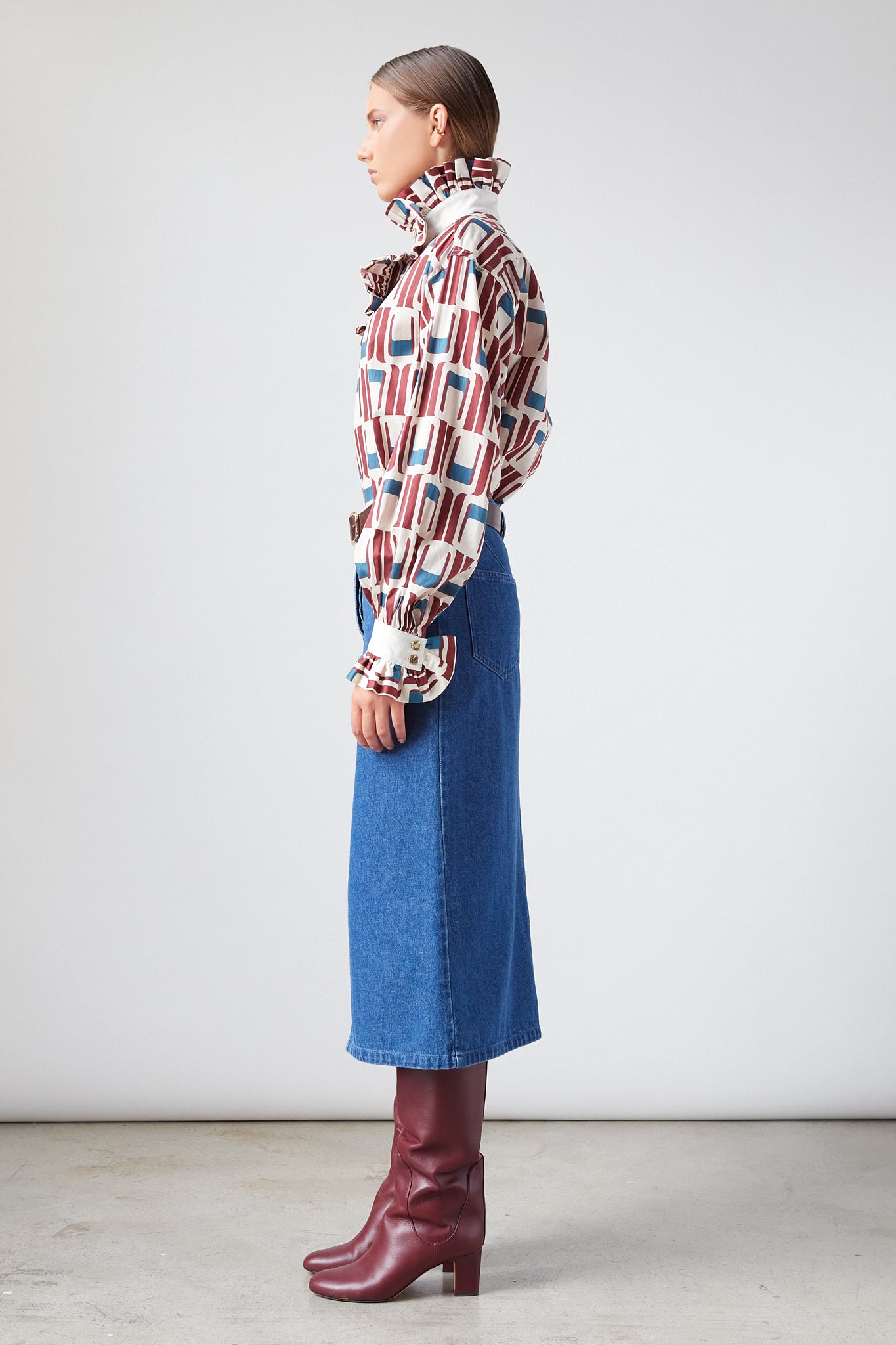 Falda Ruth - Denim oscuro - Mujer