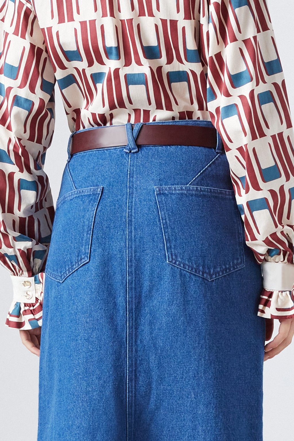 Falda Ruth - Denim oscuro - Mujer
