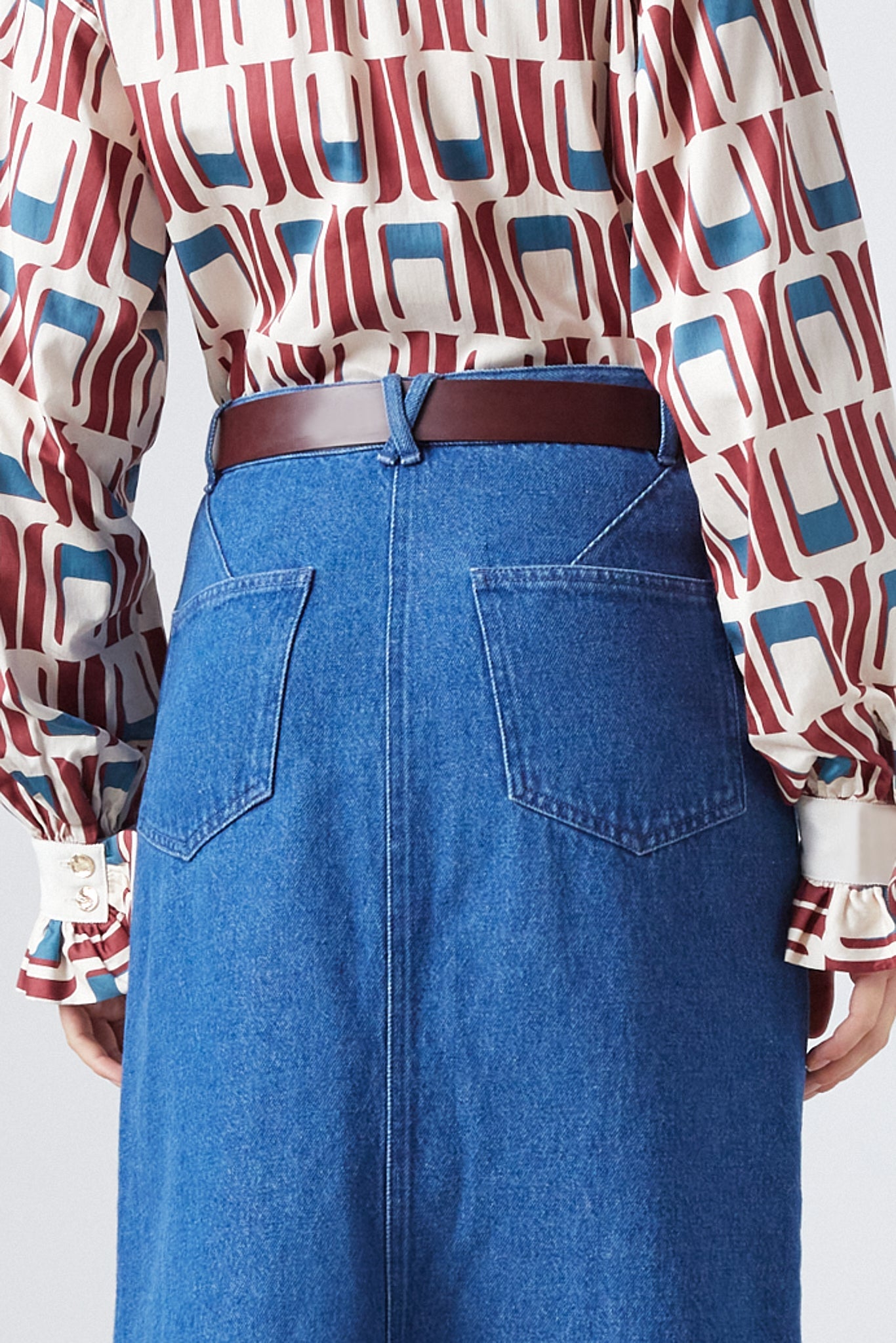 Falda Ruth - Denim oscuro - Mujer