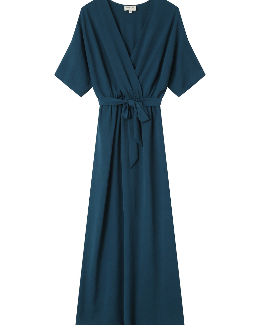 Emerald Wrap Maxi Dress Maud