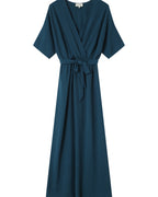Emerald Wrap Maxi Dress Maud