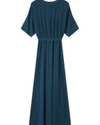 Emerald Wrap Maxi Dress Maud