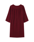 Short Burgundy Babydoll Dress Susana