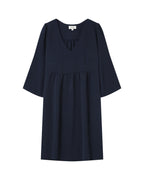 Navy Babydoll Short Dress Susana