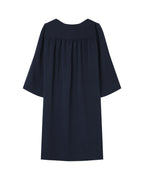 Navy Babydoll Short Dress Susana