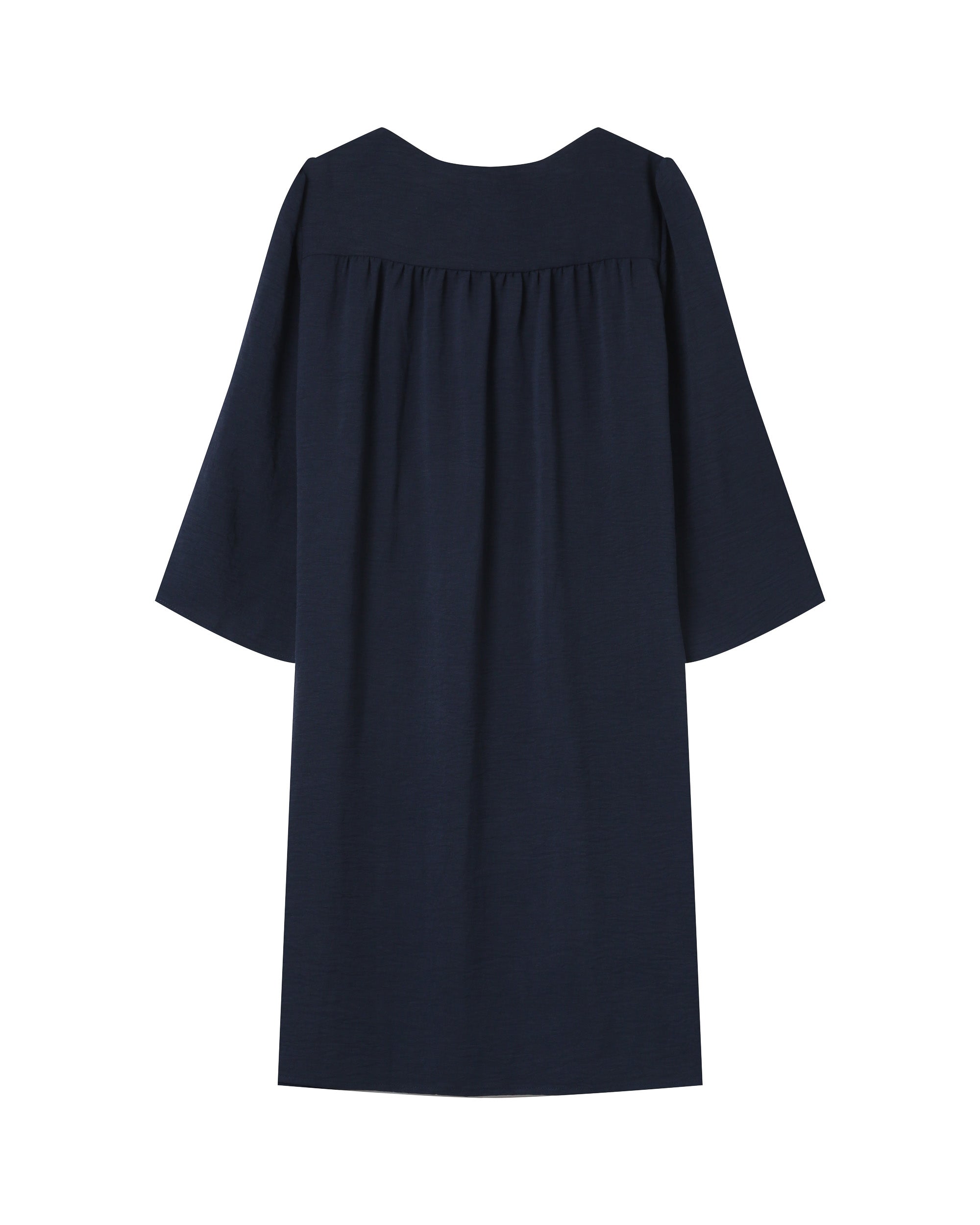 Navy Babydoll Short Dress Susana