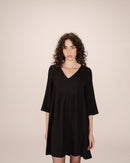Short Black Babydoll Dress Susana