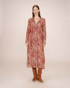 Bohemian Long Dress Terracotta Source