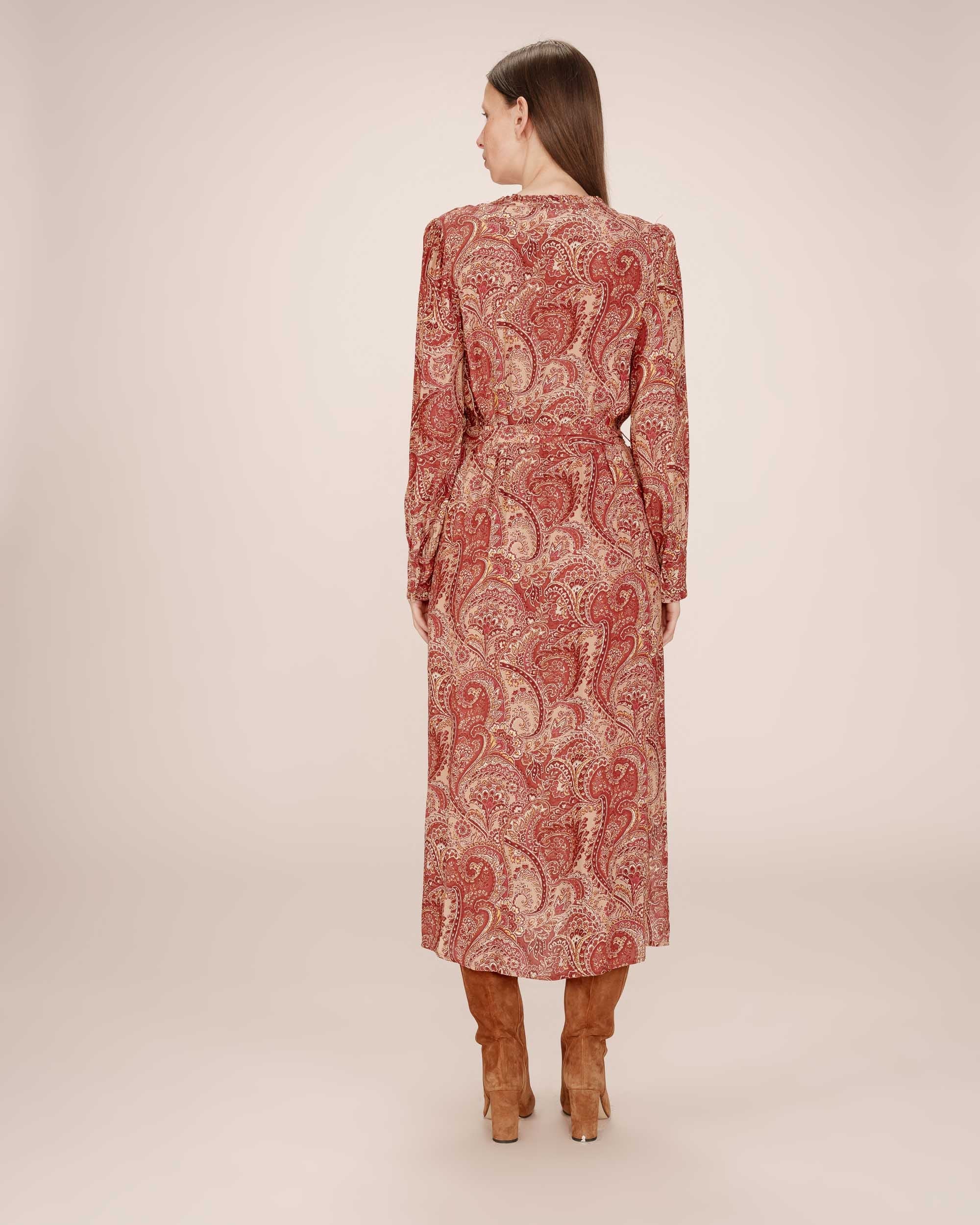 Bohemian Long Dress Terracotta Source
