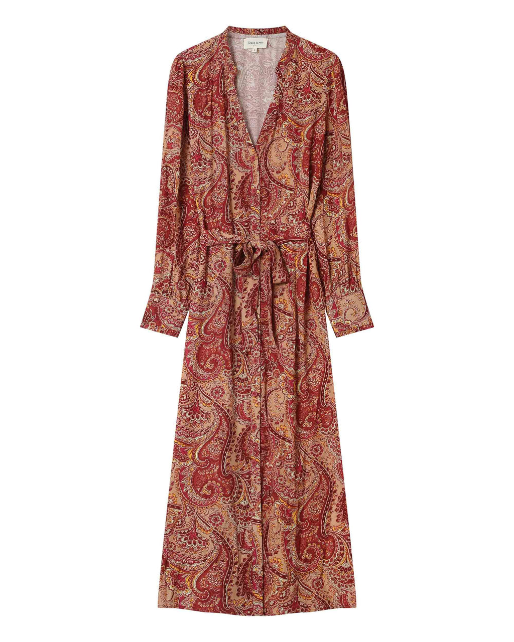 Bohemian Long Dress Terracotta Source