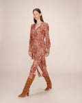 Bohemian Long Dress Terracotta Source