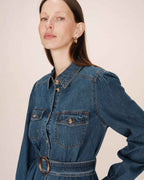 Robe Longue Shanie - Medium Blue