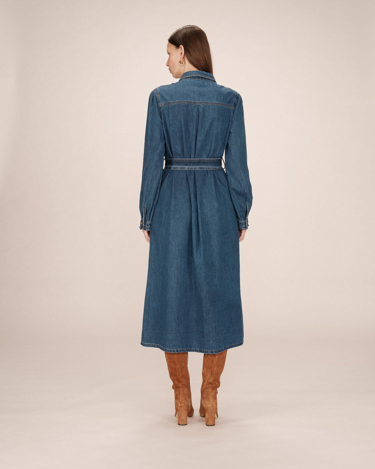 Robe Longue Shanie - Medium Blue