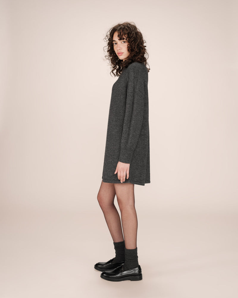 Vestido Jersey Corto Antracita Sandrine