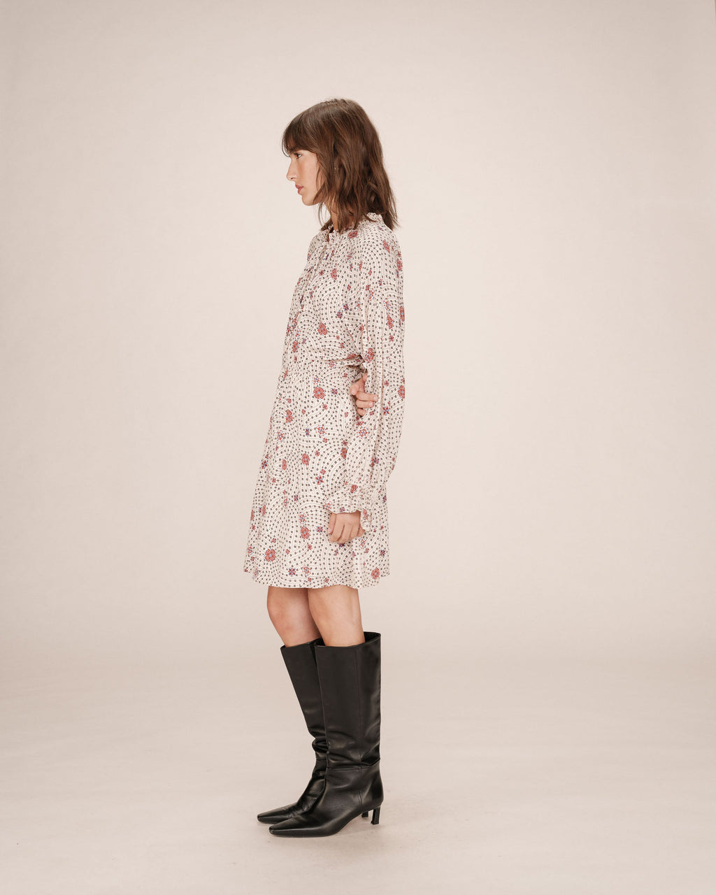 Sentimentale Short Ecru Dress