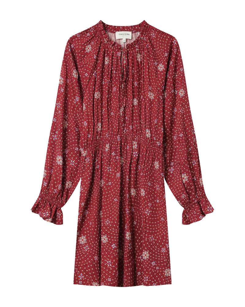 Sentimental Terracotta Short Dress