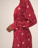 Long Dress With Flowers Sensitive Terracotta