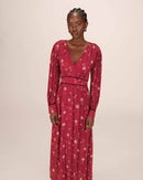 Long Dress With Flowers Sensitive Terracotta