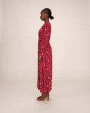 Long Dress With Flowers Sensitive Terracotta
